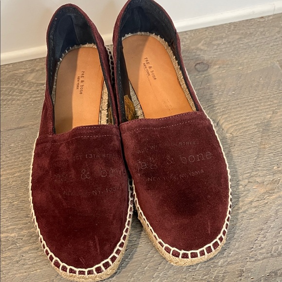 Rag & Bone Edie Espadrille Merlot Red Size EU 39 US 9 - Picture 4 of 8